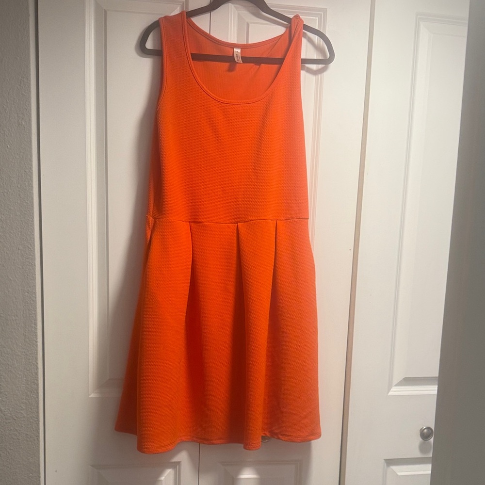 Vibrant Orange 🍊 Dress